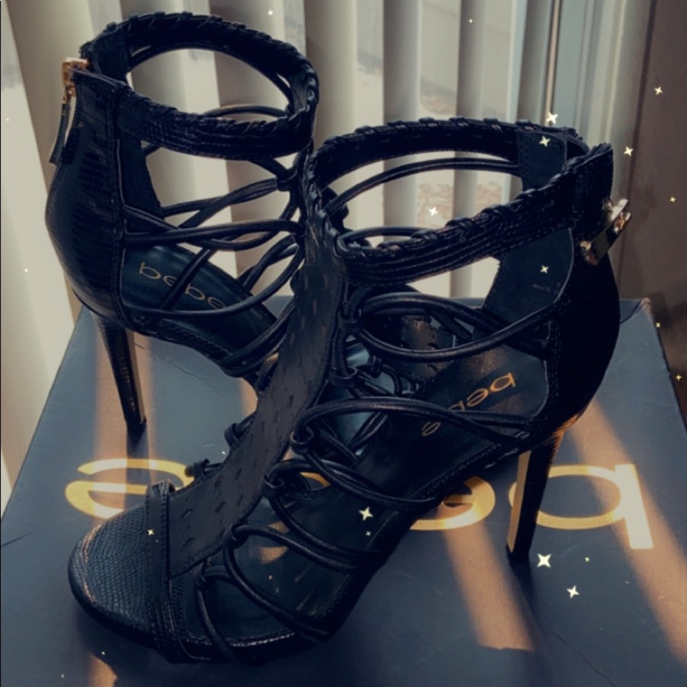 Bebe black heels